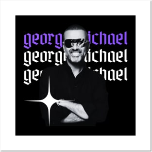 George michael x 80s retro Posters and Art